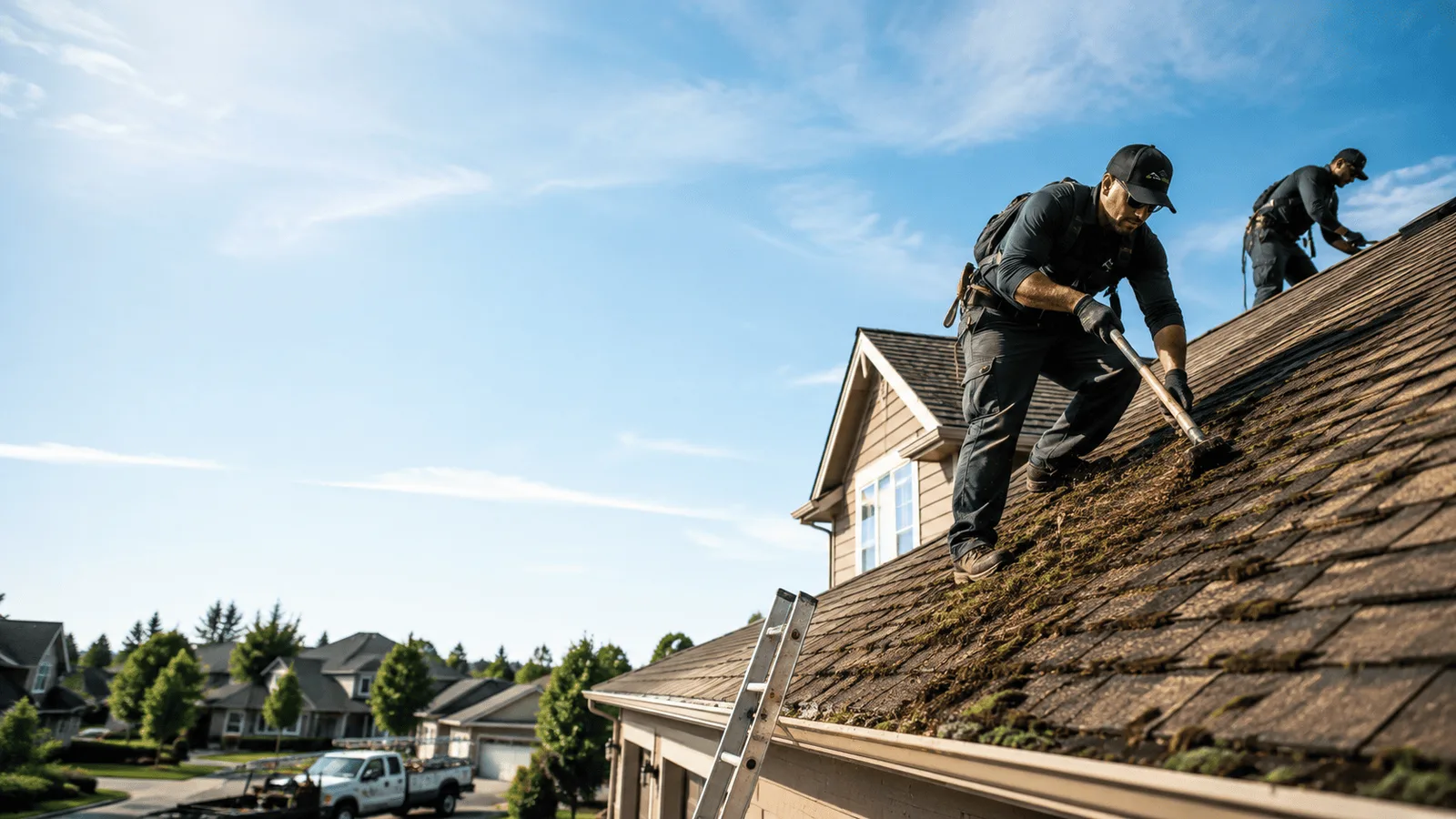 Roof Moss Removal in Elnora, IN near me